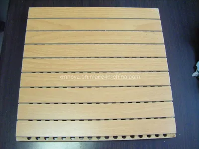 Acoustic Wooden Driling Sound Absorbing Wall Board Panels