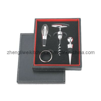 Wine Tool Set in Leather Box (608177)