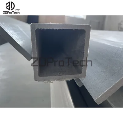 Customized Fiberglass Pultruded Profile FRP GRP Square Tube