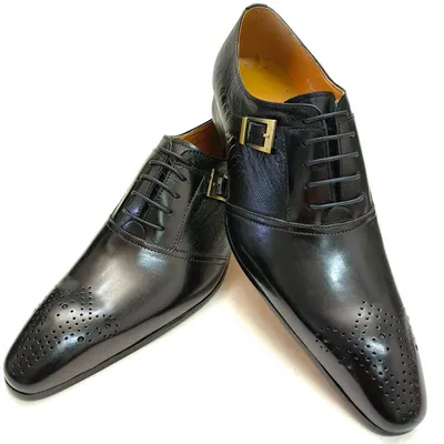 Genuine Leather Social Shoe Oxford Elegant Man Dress Wedding Shoes for Men