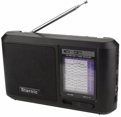 Portable Pocket-Size 9-Band Analog Dual Conversion Worldband Am/FM Shortwave Radio (black)