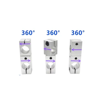 360 Degree Rotary Aluminum Alloy Pillar Fixing Clip