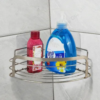 Stainless Steel Small Size Adhesive Corner Shower Caddy