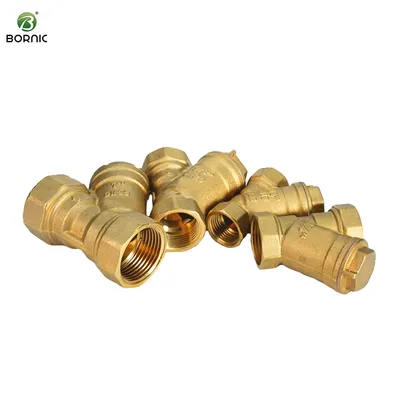 Bornic Wholesale 1/2in 3/4in 1in1 1/4in Bronze Filter Valve Brass Y Strainer Flanged Strainer