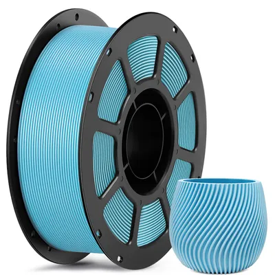 3D PETG Matte Sky Blue Fdm 1.75 mm Plastic Rod Consumables, Neat Wiring, Stable Wire Diameter