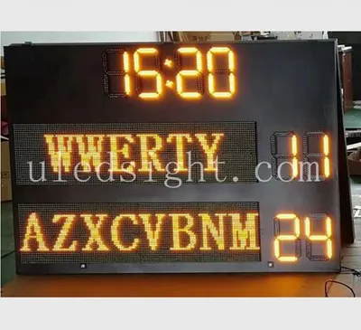 Outdoor Electronic Rugby Scoreboard with Team Names
