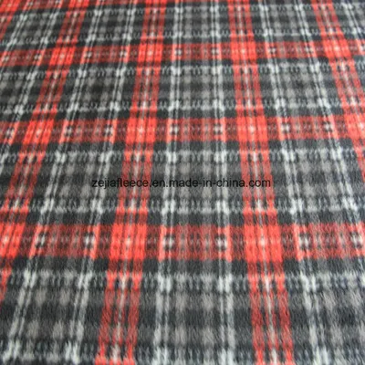 Check Print Fleece Fabric Blanket Bedding Pajama