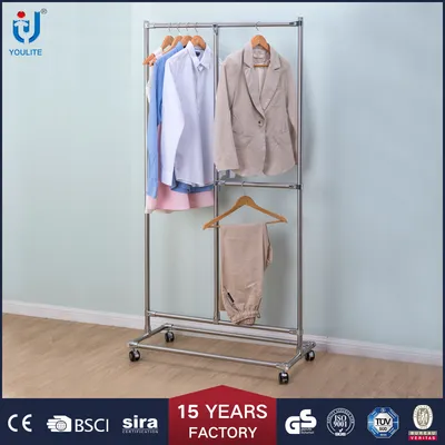 Make to Order Rolling Clothes Clothing Racks for Sale Rack for Sale
