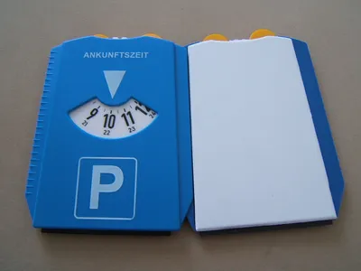 Euro Parking Disc with Chips Ice Scraper