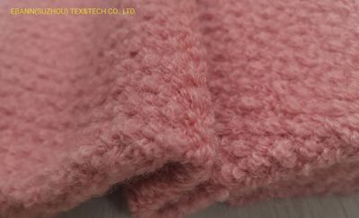 Woolen knitting Fabric Boulce Style for Coat Garment