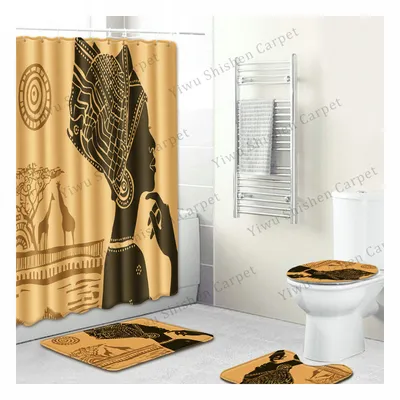 Custom Colors Bathroom Sliding Shower Curtain