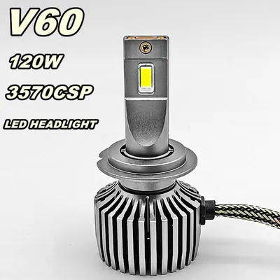 Super Bright OEM 120W H7 H11 Canbus V60 High Power Car LED Headlight Bulb