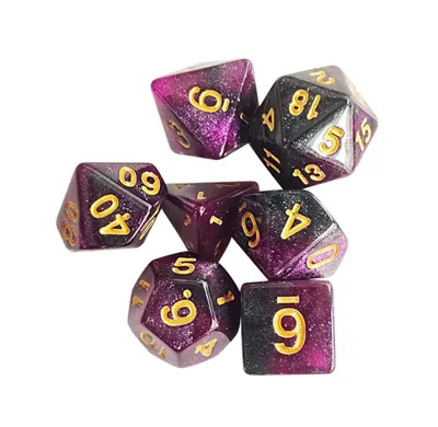 Multicolor Acrylic Resin Round Corner Polyhedral Dice Table Games Dice Number Game Dice