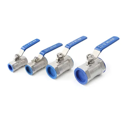 Hot Sales Durable Stainless Steel Threaded Full/Standard Bore 1PC/2PC Ball Valve