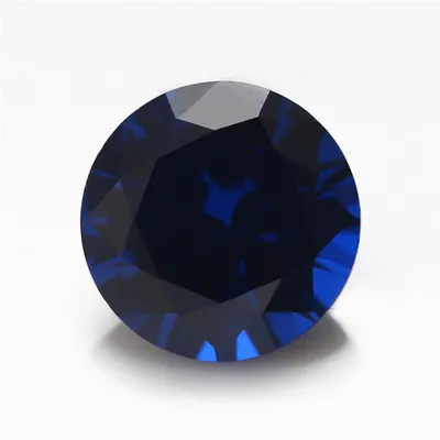Round Shape 114# Dark Blue Spinel