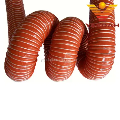 Yeedah Silicone Coating Fire Resistant Heat Resistant Flexible Air Duct Hose
