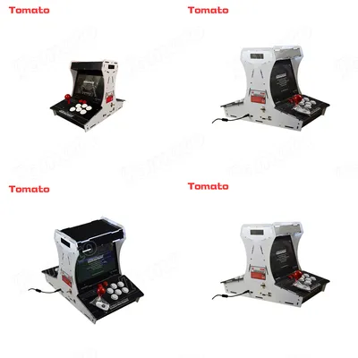 Black Acrylic Mini Indoor Outdoor Playground Arcade Video Home Game Console Machine for 2 Players
