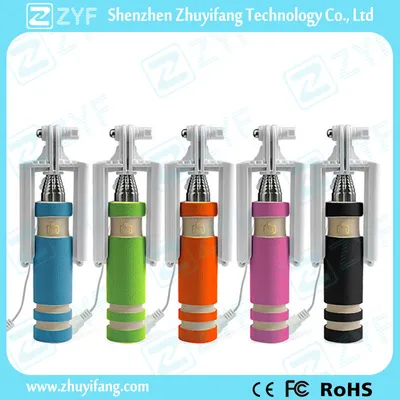 Ultra Compact Foldable Monopod Selfie Stick with Cable (ZYF2002)