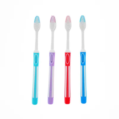 Oral Care Small Soft Brush Anti-Slip Rubber Handle Adult Manual Toothbrush