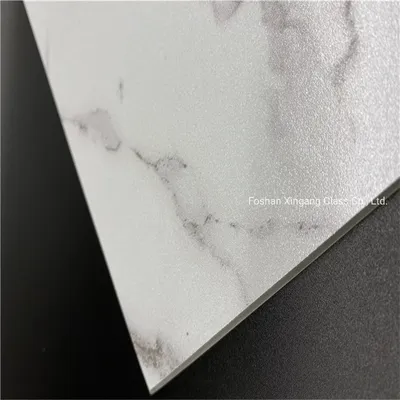 European Style Decorative Glass Temperable Marble Design Lacobel T Glass