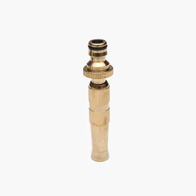 4" Brass Adjustable Jet Stream to Cone Spray Screw-on Nozzle