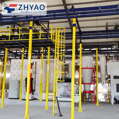 Stable and Flexible Automatic Powder Painting Booth with Heavy Duty Conveyor Chain