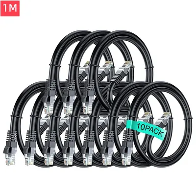 Custom Length 1m/5m/10m/50m/100m RJ45 Network Cable Cat5e/CAT6/CAT6A/Cat7/Cat8 UTP FTP SFTP Ethernet Cable Patch Cord