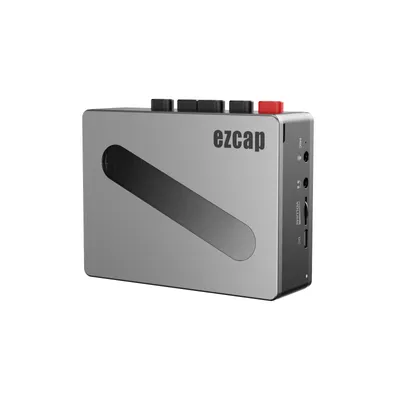 Ezcap237 Cassette Player and Recorder Walkman Retro Tape Player with Metal Case with Inside Rechargeable Battery Built in Mic