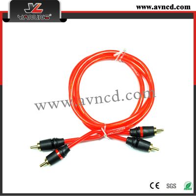 High Performance Gold-Plated Car Audio RCA Cable (R-100)