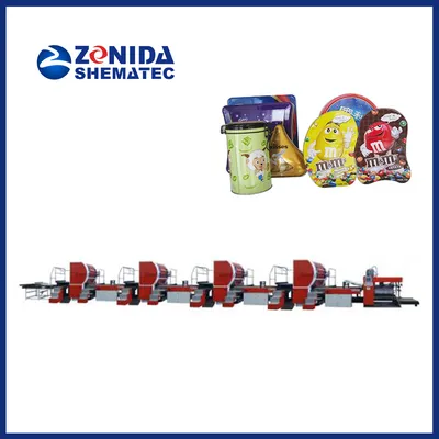 Four-Color Metal Plate off-Set Printing Press (Tinplate Printer) for Tin Can Making Machinery