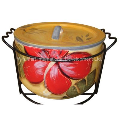 Hawaii Flower Soup Tureen with Rack