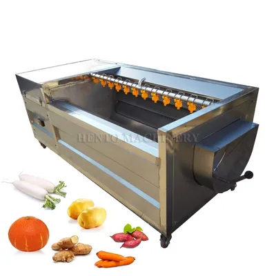 Radish/Carrot/Ginger Washing Machine / Potato Washing and Peeling Machine