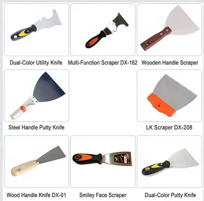 9-in-1 All-Purpose Stainless Steel Putty Knife with Multi-Edge Scraper