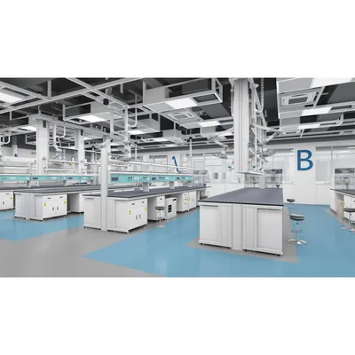 Multifunctional Adjustable Laboratory Grade 600mm Length Biological Lab Central Bench