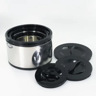 Food Warmer Casserole Sets Double Layer Preservation Pan Insulated Bucket Storage Container