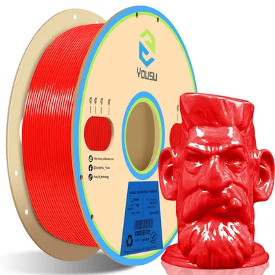 Qualified PVB Filament Imported USA Raw Materials Alcohol Polishing High Gloss 3D Printing PVB Filament 3D Printers Shiny Finish Materails Red PVB Filament