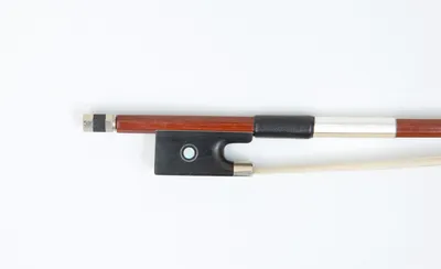 Handcrafted Brazilian Wood Violin Bow with Pearl Shell Decoration