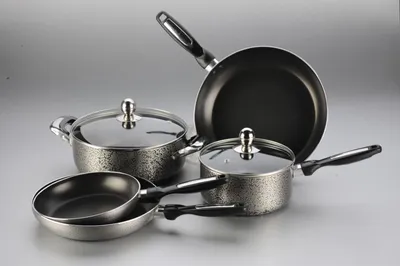 7PCS Pressed Aluminum Non-Stick Cookware Set