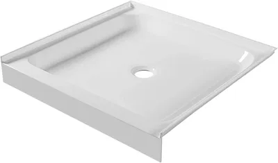 Fine Fixtures Single Threshold Shower Base Acrylic 36" X 36" in White