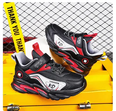 Designer Kid Shoes Customized Children Jogging School Footwear Sneakers