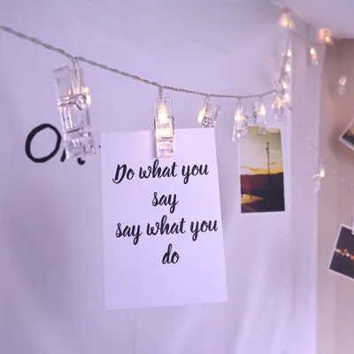 Photo Clip Light Photo Wall Decorative Light LED Transparent Plastic Clip Light String