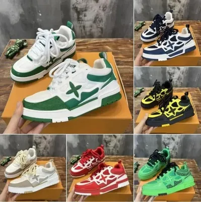 Skate Designer Sneakers Mens Womans Trainers Sneaker Casual Runner Shoe Outdoor Leather Skates Tennis Classics Fashion Shoes