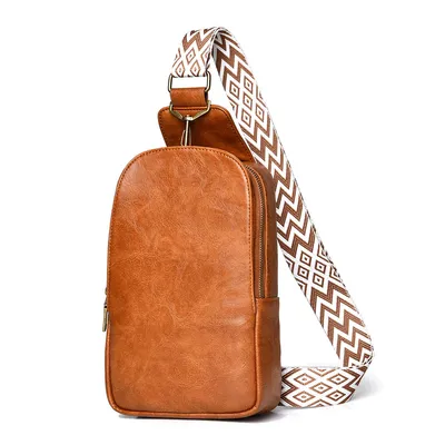 Custom CB2117 Men's Large Capacity Waterproof Chest Sports Crossbody Bag