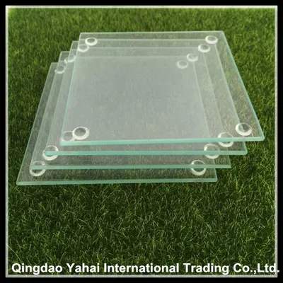 100mm Round Clear Tempered Glass Coaster