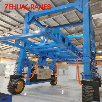 B2b Export Quality 35 Ton 40t 50t Container Straddle Carrier Crane Efficient Handling Low Maintenance Cost