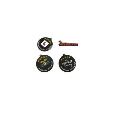 Custom Soft Enamel Silicone PVC Keyring Keychain in 40mm Size