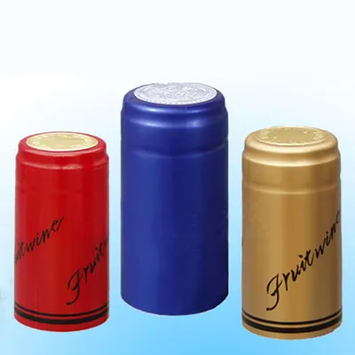 Customizing Matte Black Heat Sensitive Shrinking Wrap PVC Capsule
