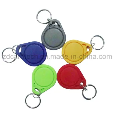 Low Frequency ABS Logo Printed 125kHz Keyfob RFID Tag