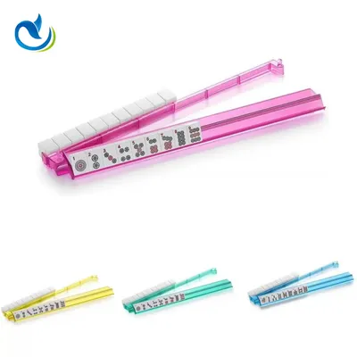 Arris Acrylic Suit Chinese Game Ruler Dices Toy Intellectual Multilayer Leisure Moh-Jong Set Tiles Majiang Four-Player Mahjong