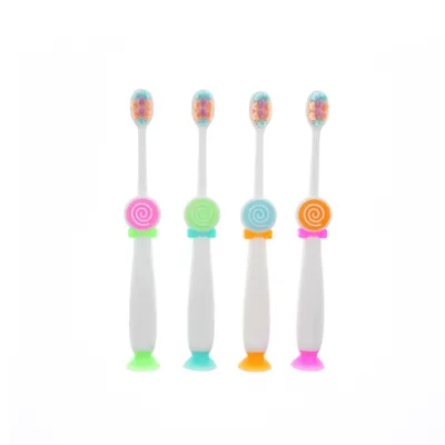 Custom Logo Kids Cartoon Anti-Slip Handle Children Soft Bristle Toothbrush